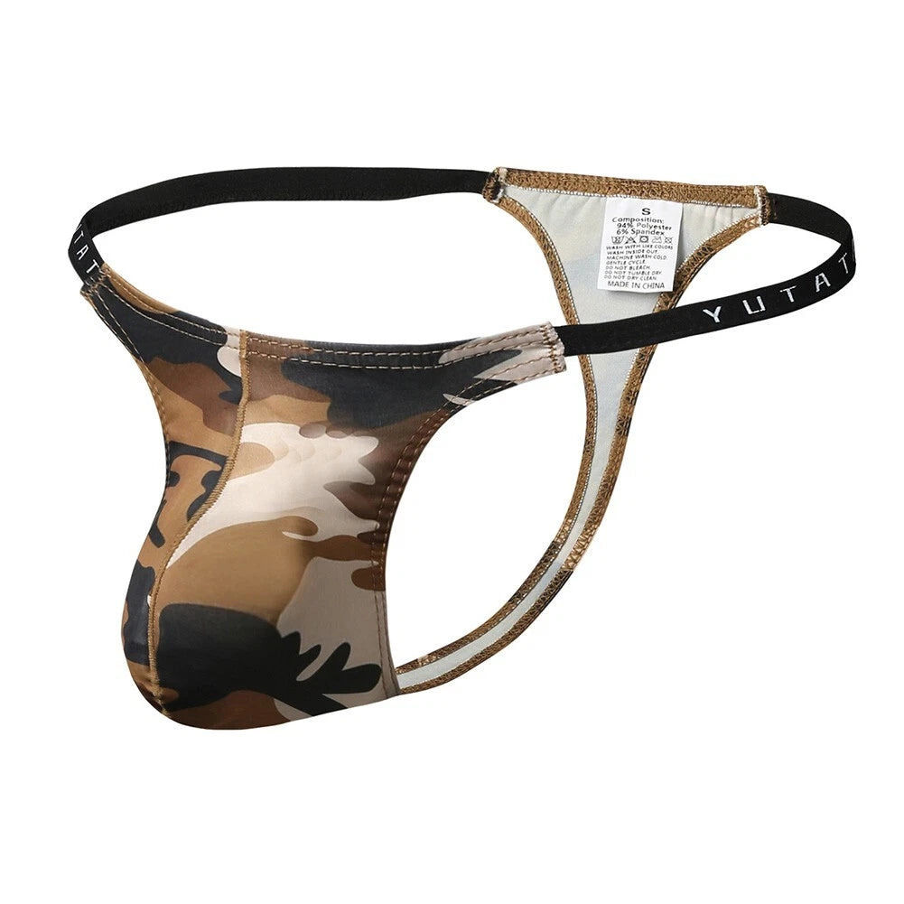 Camo Lovers' Delight Men's Low Rise Thong Underwear