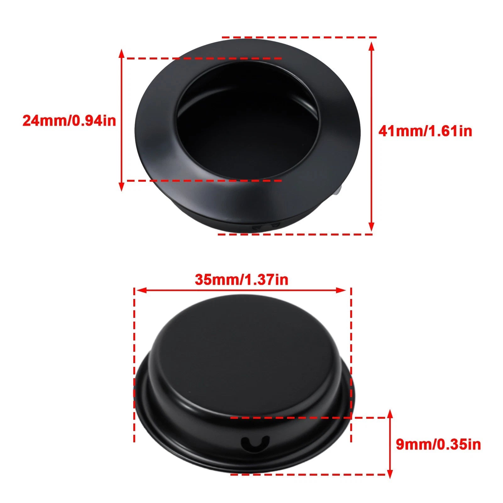 Set of 6 Beveled Black Stainless Steel Door Handles for (2023)
