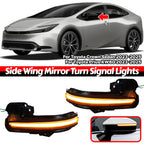 2X Dynamic LED Turn Signal Side Mirror Lights for Toyota Prius Crown Sedan (2023+)