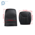 Set of 2 Black Leather Seat Covers for Jeep Wrangler (2013–2017)