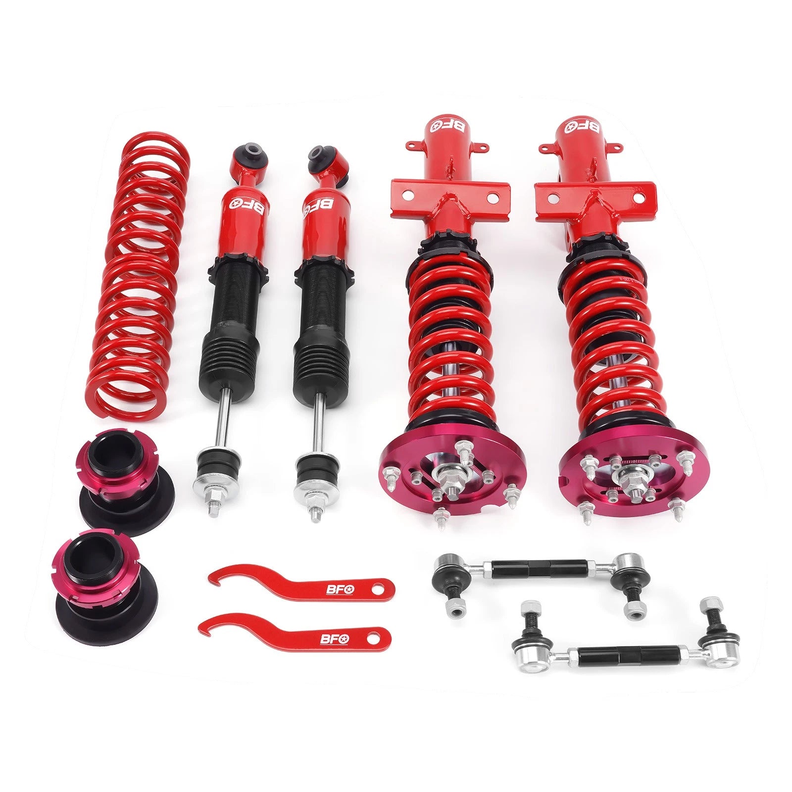 BFO Adjustable Coilover Suspension Lowering Kit for Ford Mustang (2005–2014)