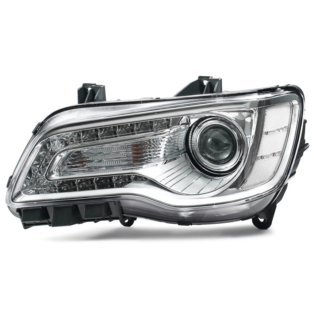 Chrome HID Headlight for Chrysler 300 (2017–2022) Left Driver Side