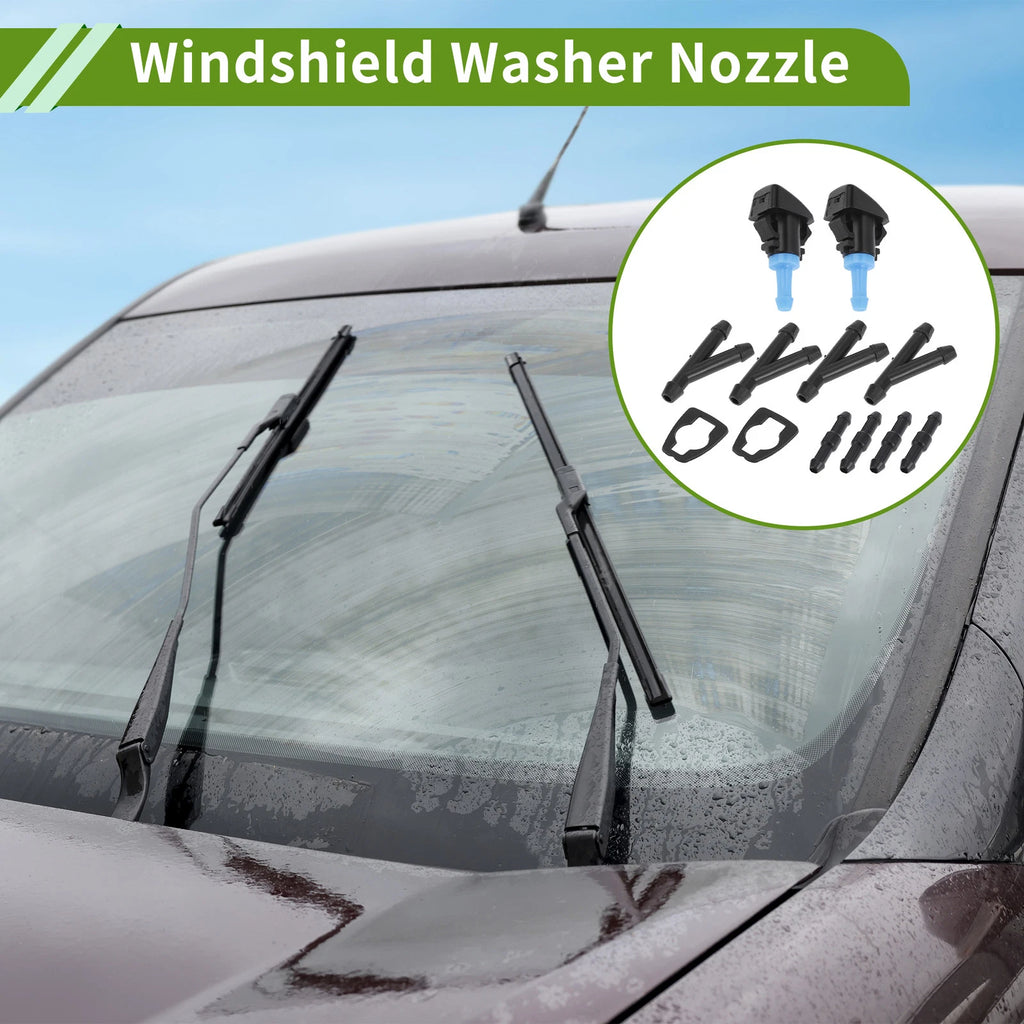 Set of 1 Windshield Washer Nozzle with Hose Connector for Ram (No. 5303833AA)