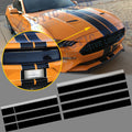 Black White Stripe Graphics Trunk Roof Decor Sticker for Ford Mustang (2015–2021)