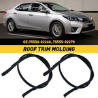 2X Roof Trim Drip Molding for Toyota Corolla (2014–2017)
