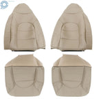 Set of 2 Front Seat Covers for Ford F250 F350 Lariat (1999–2000) Tan