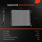 Radiator for Nissan Rogue Sport Qashqai (2017–2022)