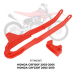 Rear Swingarm Chain Slider Guide Guard Red for Honda CRF150F CRF230F (2003–2005)