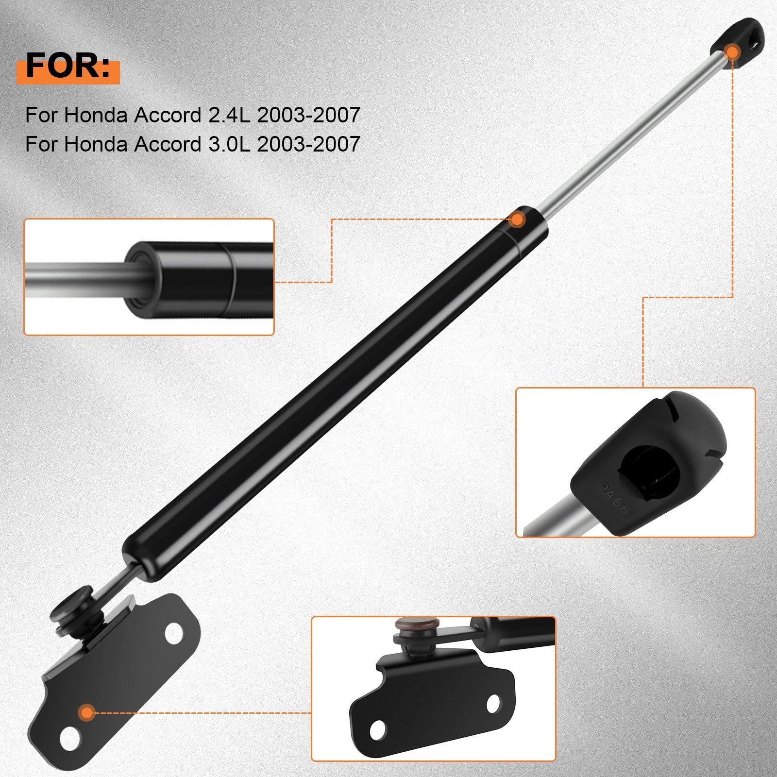 Set of 2 Hood Lift Supports for Honda Accord (2003–2007)