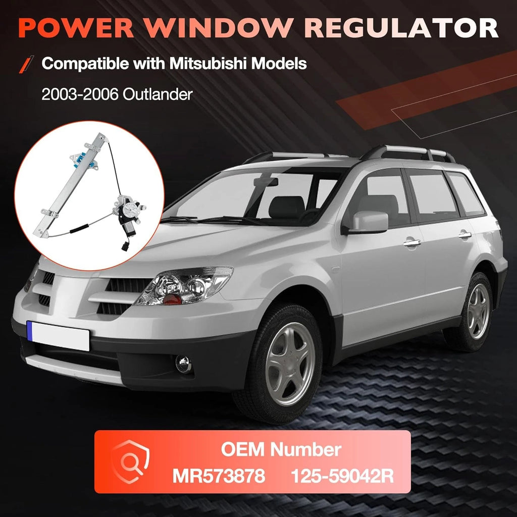 Front Right Power Window Regulator w/ Motor for Mitsubishi Outlander (2003–2006)