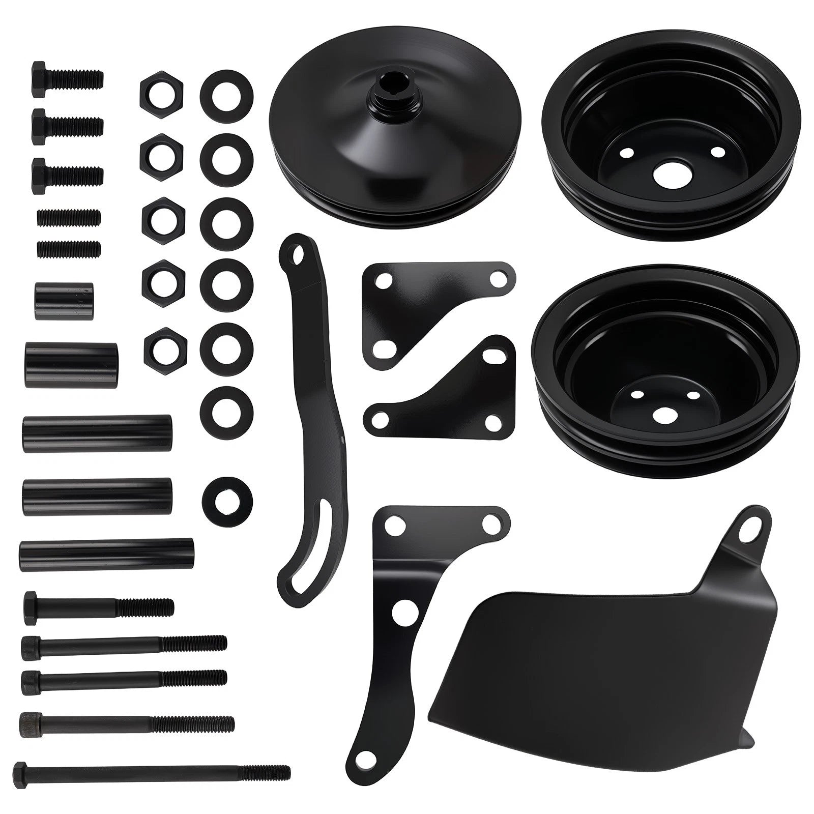 LWP Steel Pulley Kit for Small Block Chevy Motors (Complete)