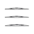 Set of 3 Bosch Micro Edge Wiper Blades for Audi 100 (1989)
