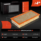 Engine Air Filter for F250 F350 F450 Super Duty (2005–2007)