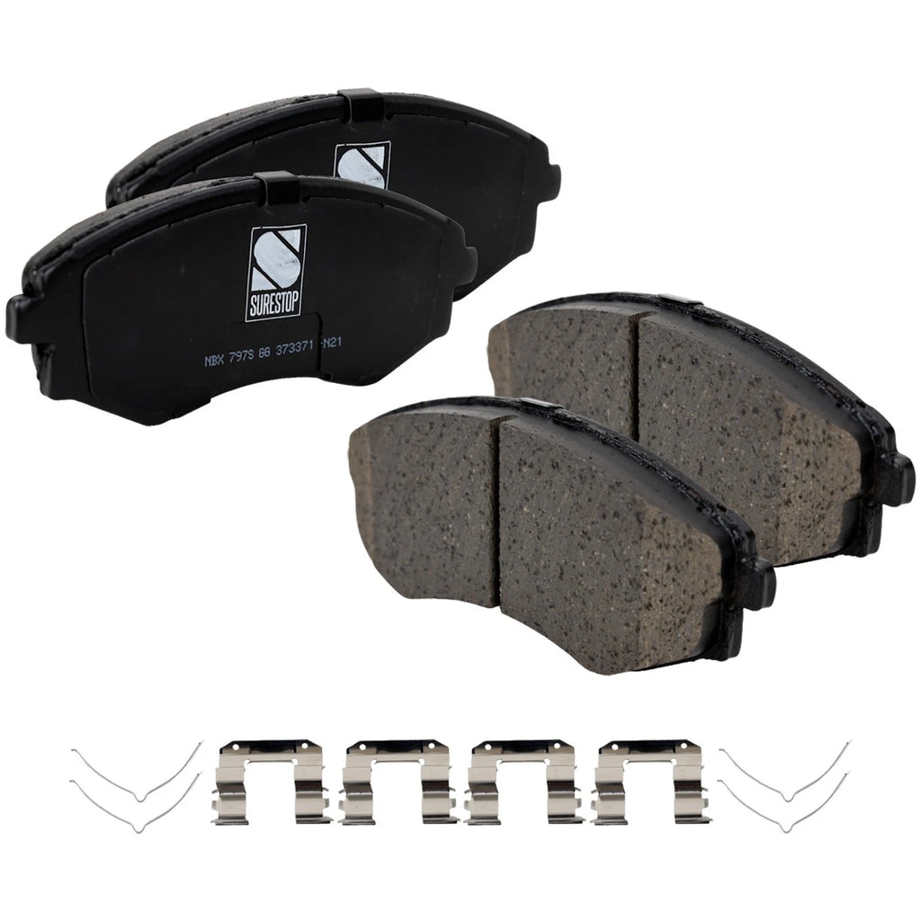 Front Brake Disc Rotors and Pads Kit for Hyundai Tiburon Elantra (1998)