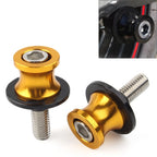Swingarm Slider Stand Screws 10MM for Kawasaki ZX6R (1998–2011) Gold CNC