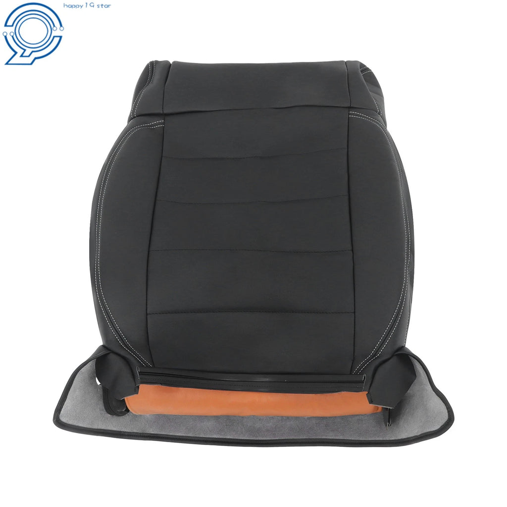 Front Right Back Rest Cover for Jeep Wrangler (2007–2012) Black Leather