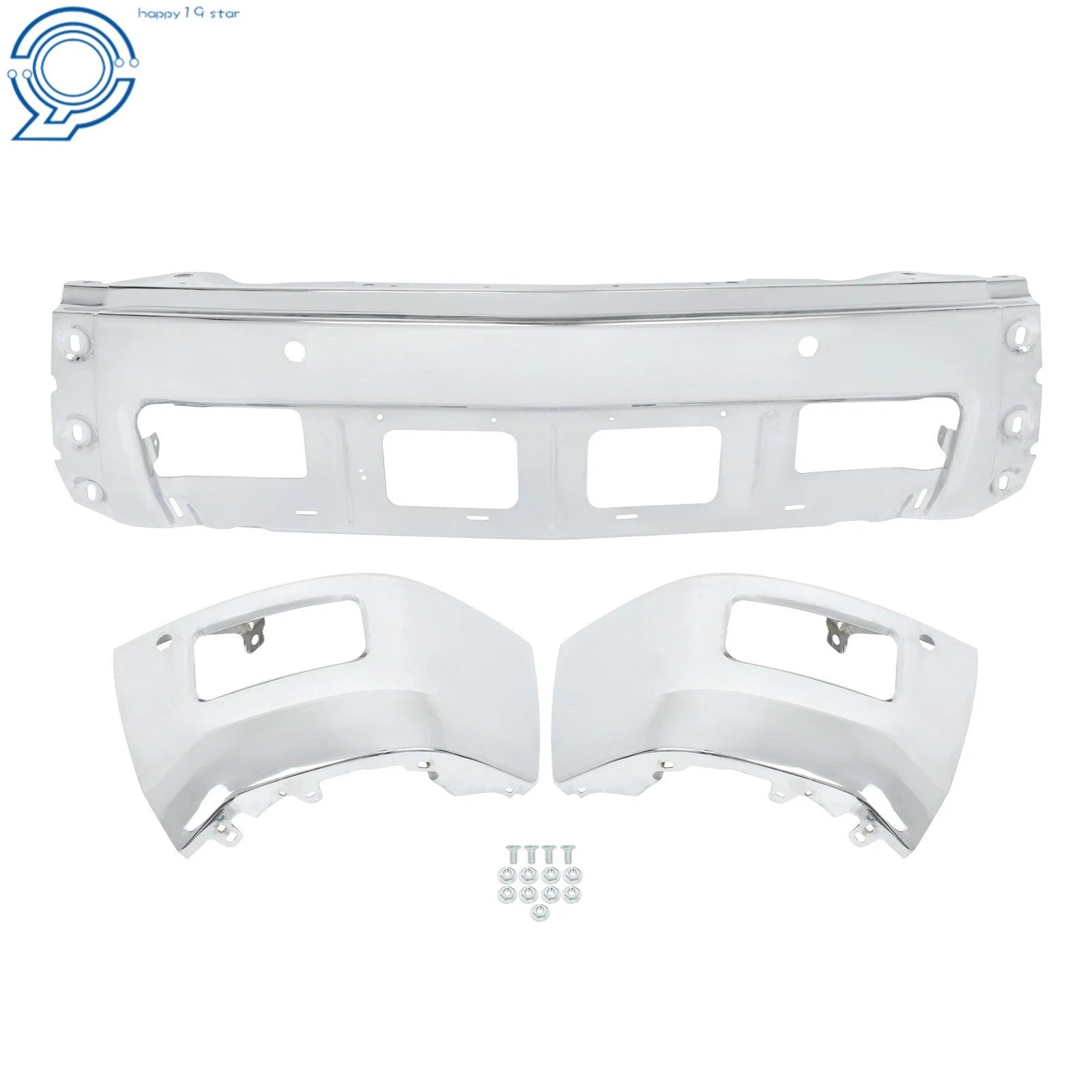 Split Front Bumper with Sensor Holes for Chevrolet Silverado 1500 (2014-2015)