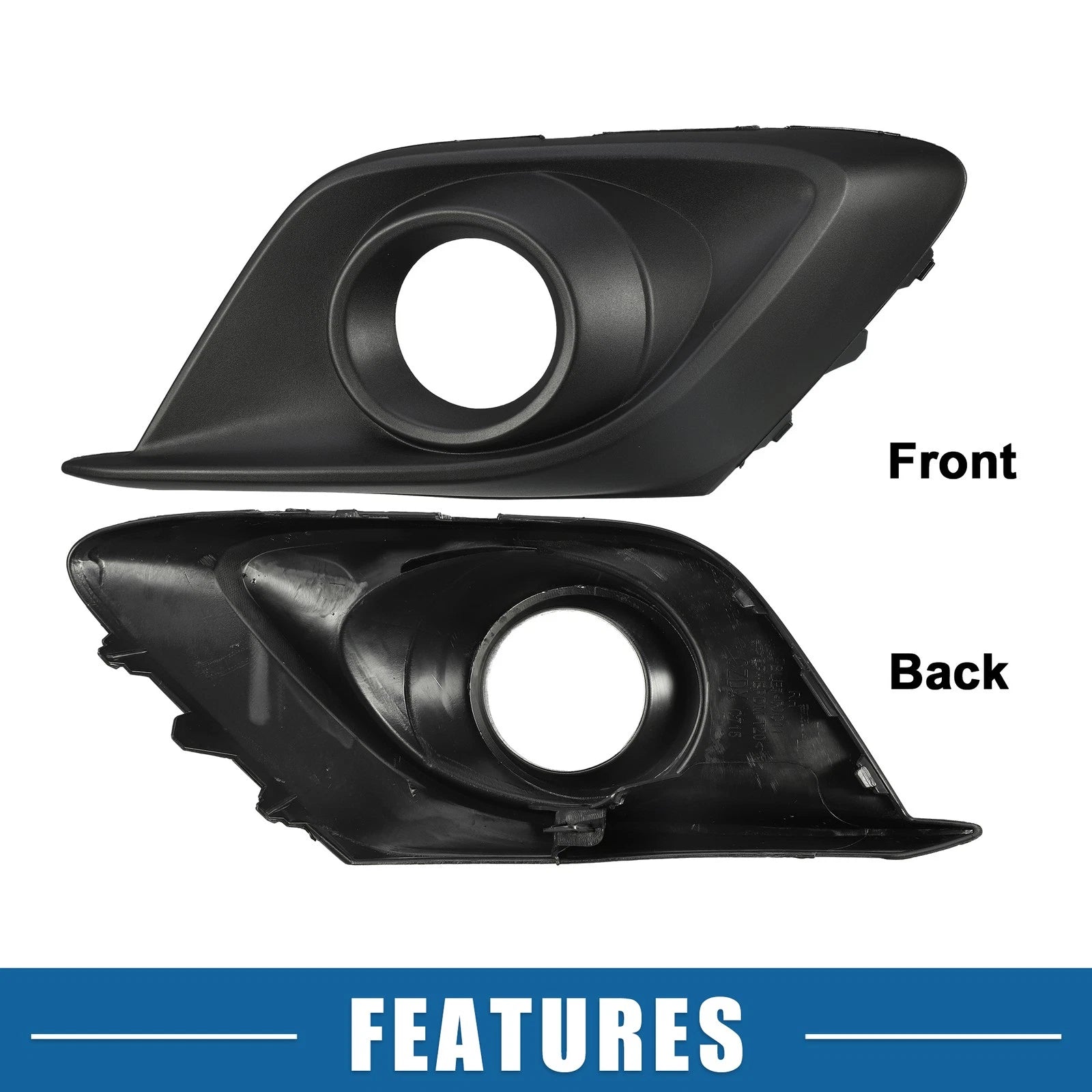 1 Pair Fog Light Grille Cover Trim No.BHN150C11A for Mazda 3 (2014–2015)