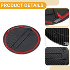 Fuel Tank Door Cap for Dodge Ram (2023–2025) Carbon Fiber Black