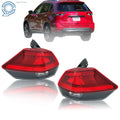 Pair of Red Lens Tail Lights for Nissan Rogue (2017–2019)