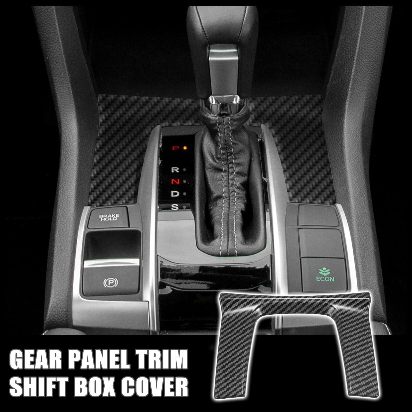 Gear Panel Trim Shift Box Cover Decal for Honda Civic (2016–2021)