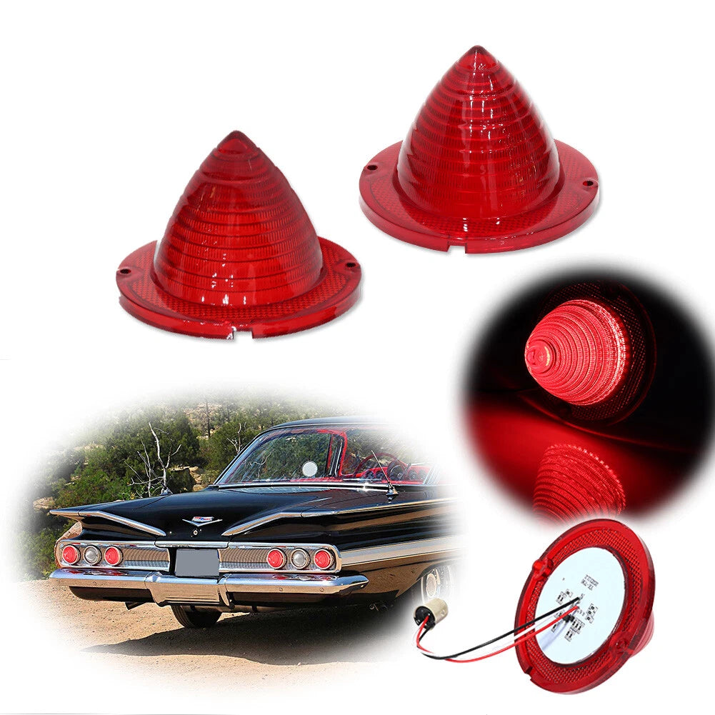 LED Tail Lamp Lens Assembly for 1960-1961 Impala Bel Air