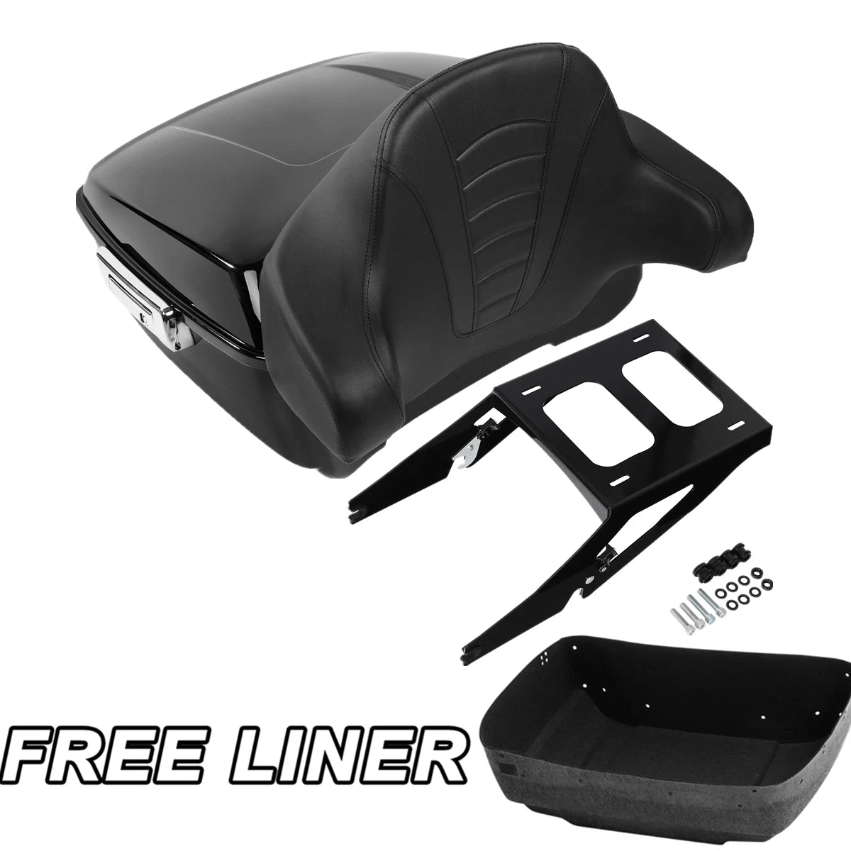 Trunk Mount Rack Backrest Pad for Harley Sport Glide FLSB (2018–2023)