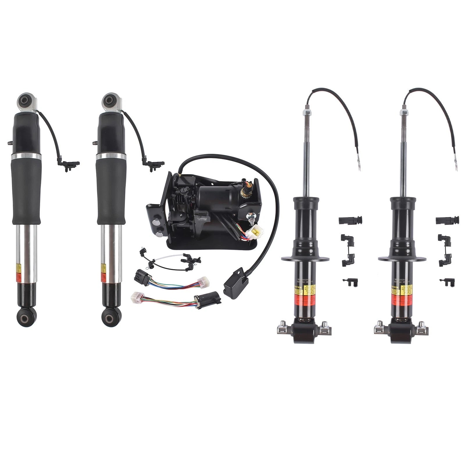4X Air Shock Struts + Compressor for Chevy Tahoe Yukon (2015–2019) 5801032