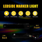 2X Smoked Lens Side Marker Signal Light for Ford Bronco/F-Series/E-Series