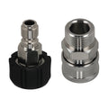 Set of 2 Pressure Washer Adapter Couplers for M22 14mm 3/8" Quick Connect