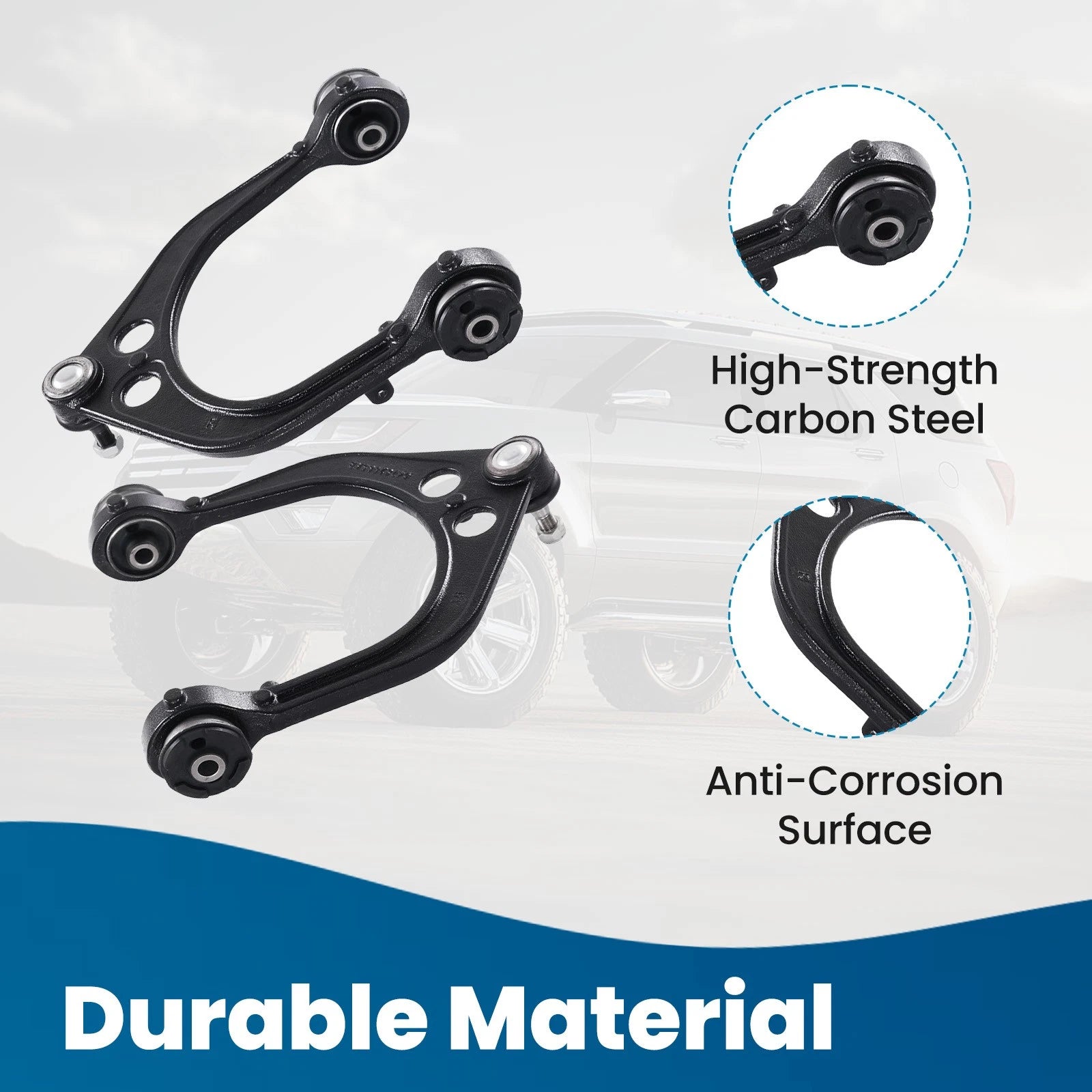 8pc Front Upper Lower Control Arm w/ Ball Joint for Charger Challenger 300 (2011–2023)