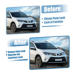 Set of 2 Front Hood Bumper Grille for Toyota RAV4 (2013–2015) Silver Tone
