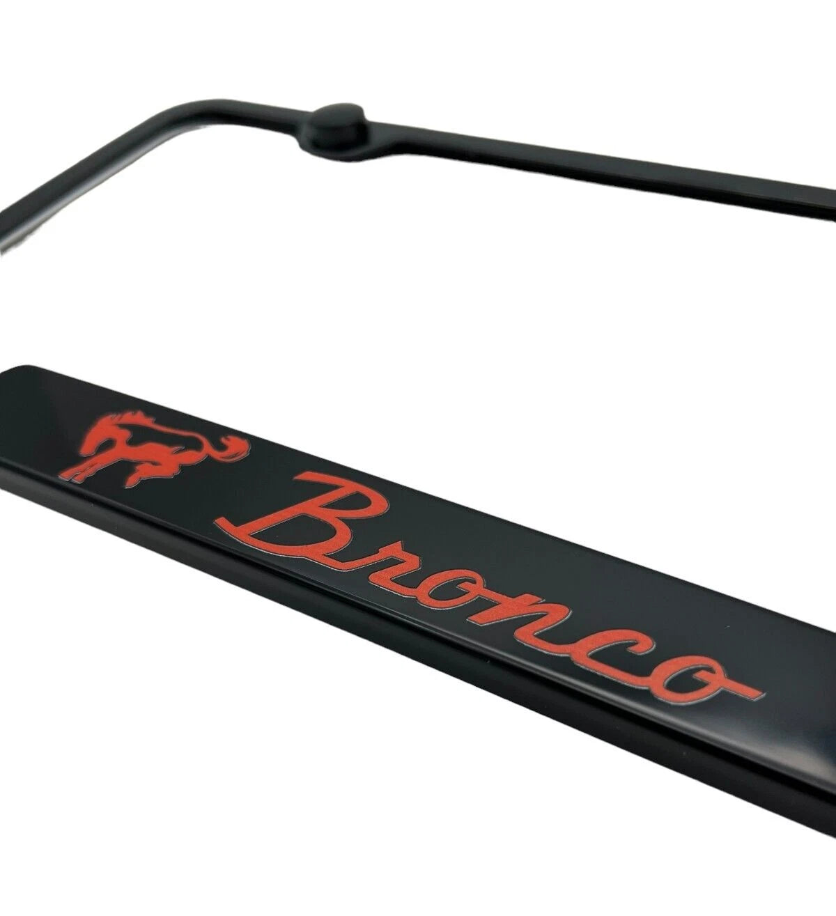 License Plate Frame Notched Black for Ford Bronco (2021–2024)