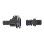 2Pcs Sprayless Connector with Thread Sealant for Universal Applications