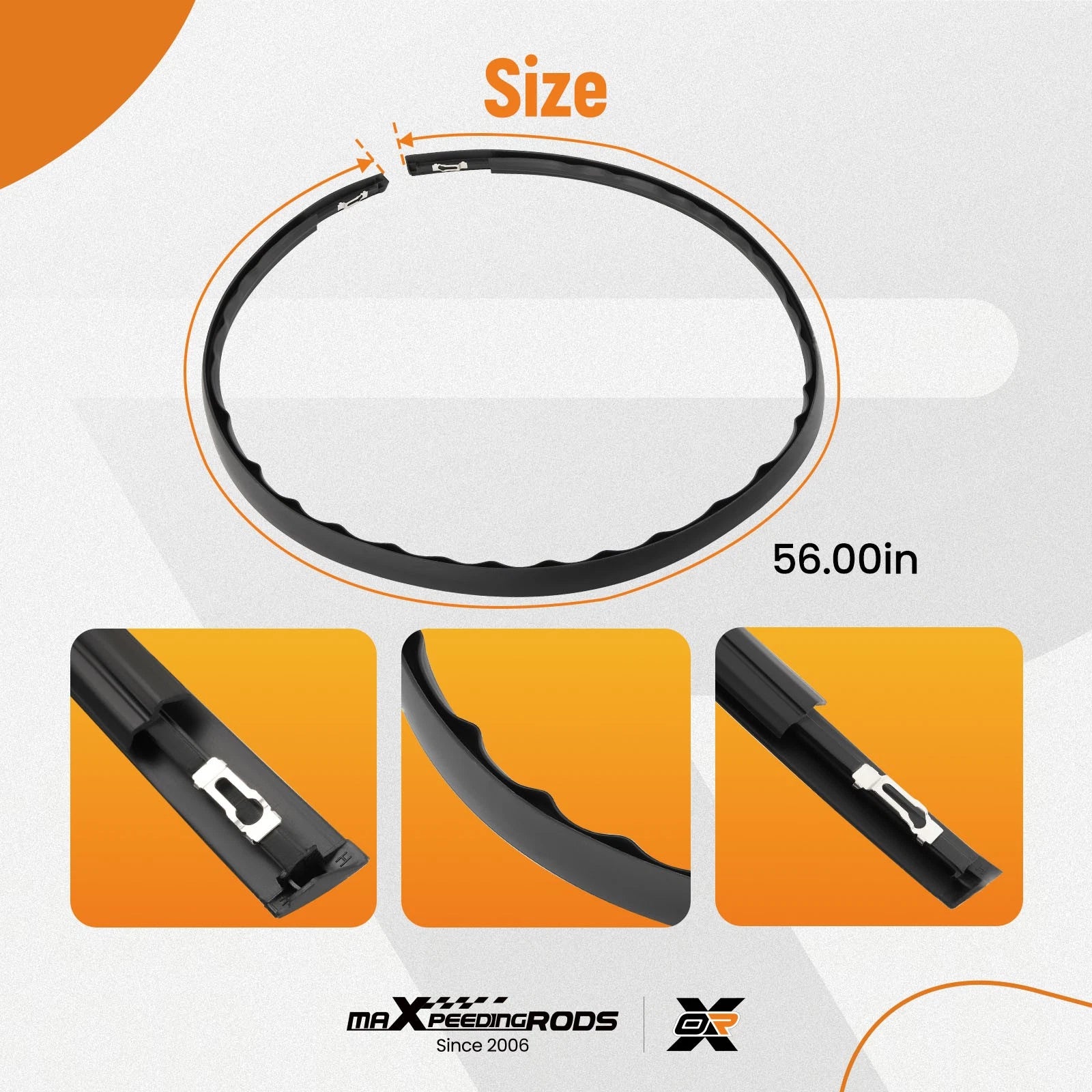 2X Roof Molding Trim Kit for Honda Civic Sedan (2012–2015) 74316 TR0 A12