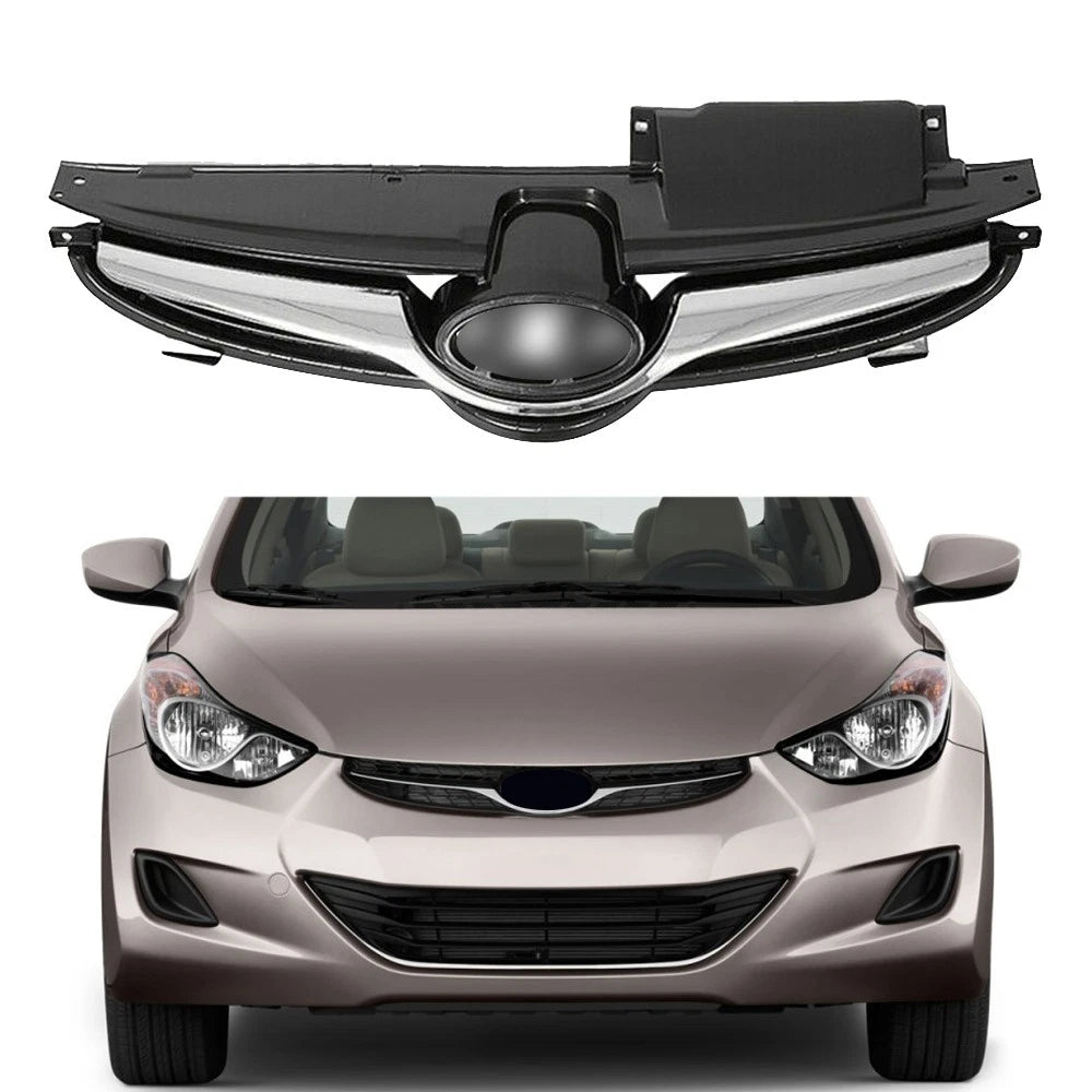 Chrome Front Bumper Grille for Hyundai Elantra (2011–2013)