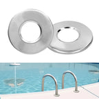 2Pcs Stainless Steel Escutcheon Handrail Pool Covers for 4.3cm Tubing