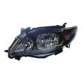 Replacement Black Driver Side Head Light Assembly for 2009-2010 Toyota Corolla