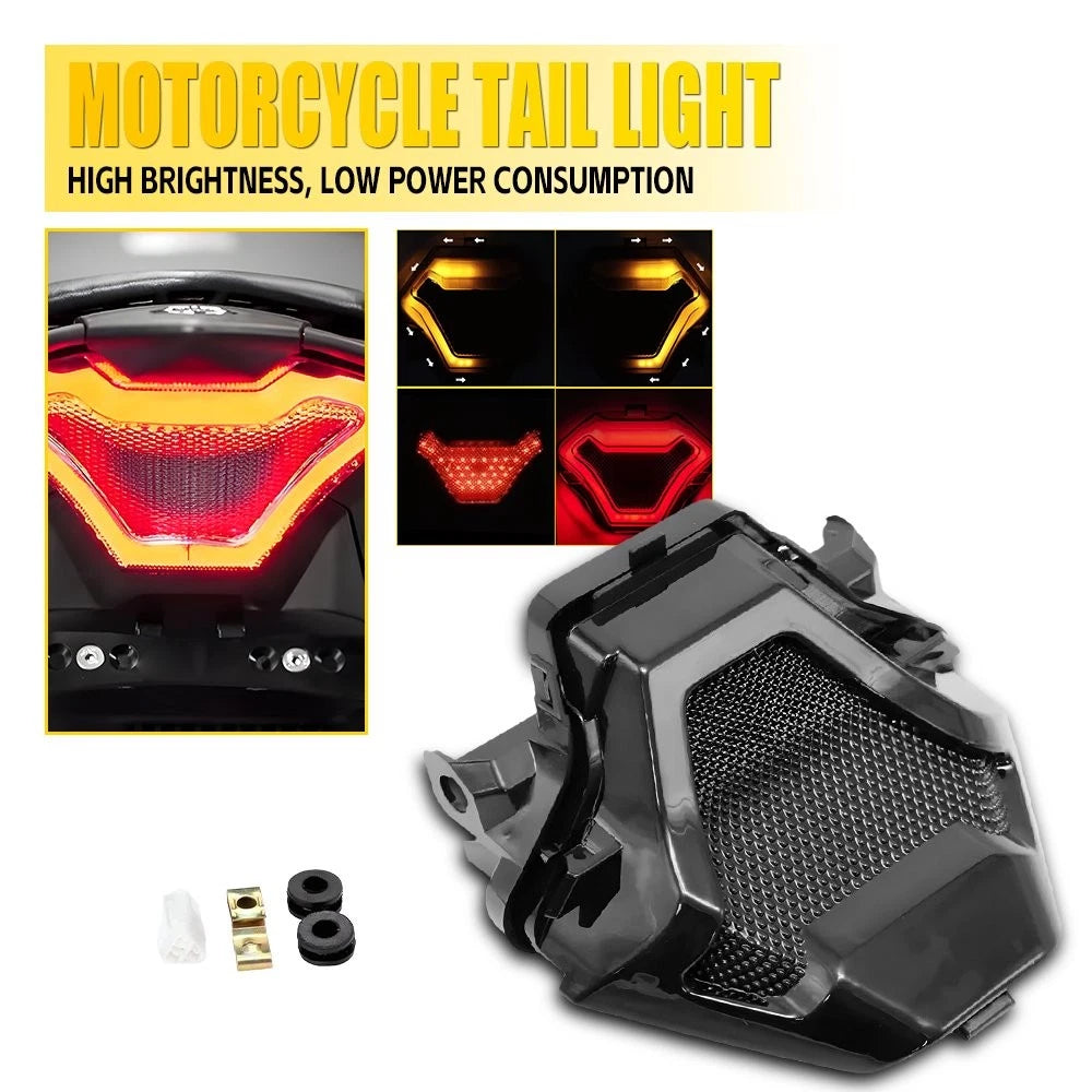 Integrated LED Tail Light Brake Light Turn Signal for R3 MT03 (2014–2024)