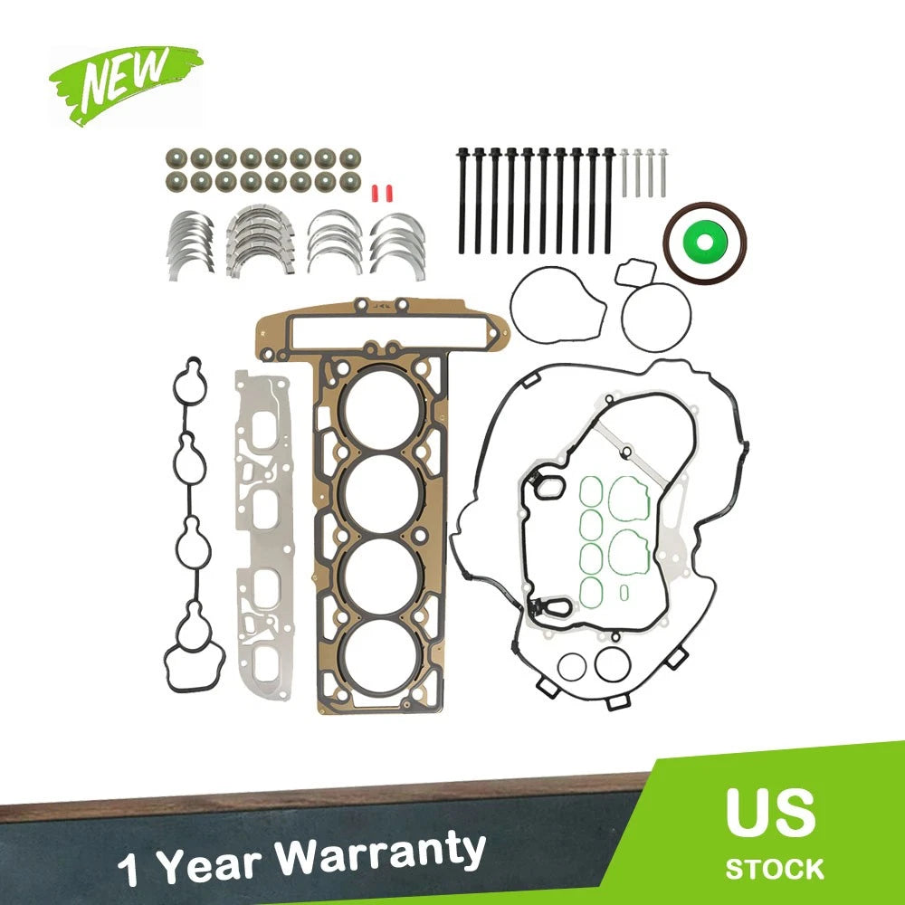 Main Connecting Rod Bearing and Head Washer Bolt Kit for Chevrolet Buick (2.4L)