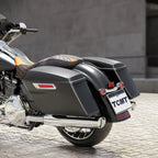 Matte Black Hard Saddlebags for Harley Touring Road Street Glide (2014–2024)
