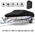 Boat Cover for V-Hull Runabout (Waterproof, Trailerable)