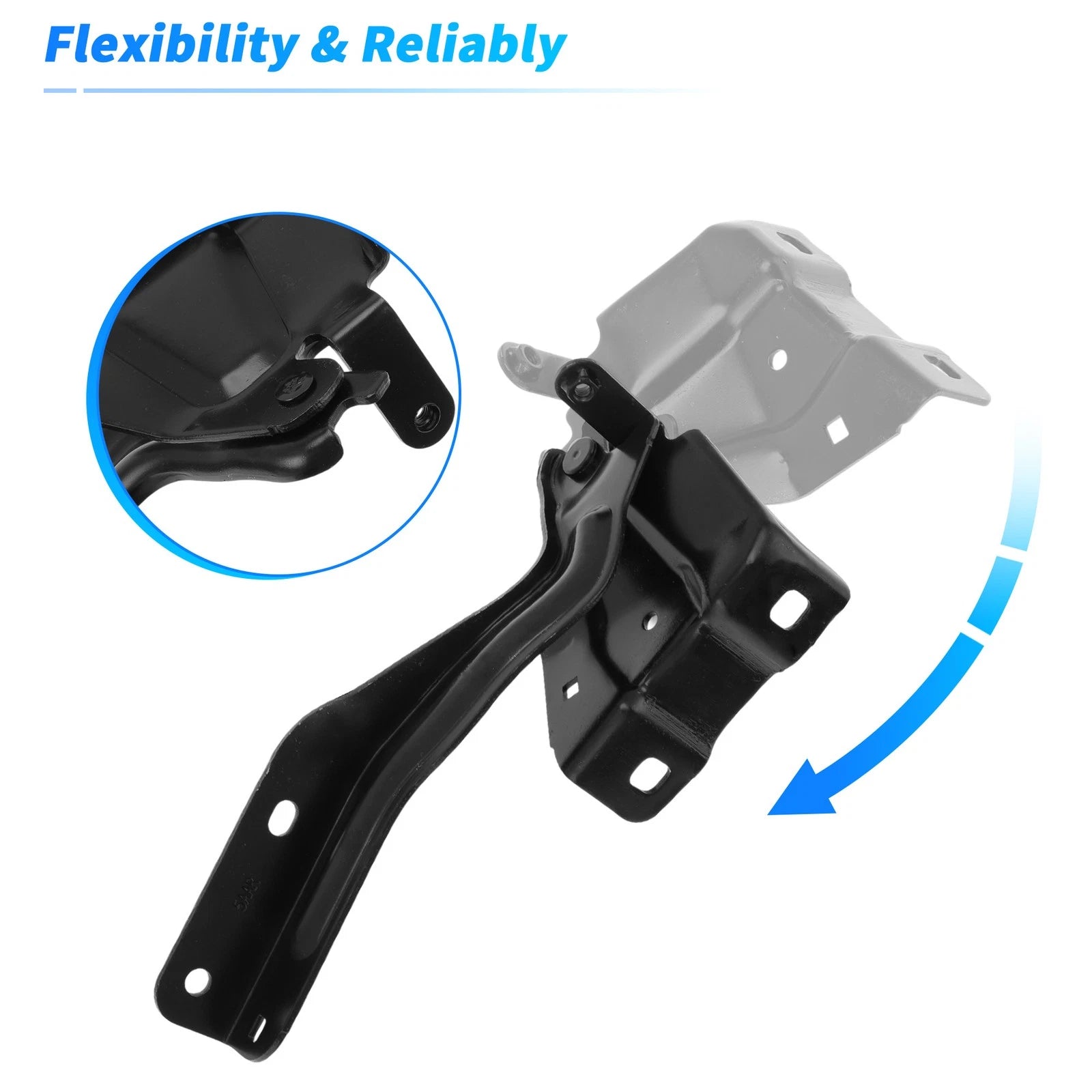 Front Hood Hinge for Nissan Murano (2015–2022) No. 65400-5AA0A, 65401-5AA0A