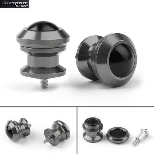 Pair of 6mm Swingarm Sliders Spools for Yamaha MT01 MT09 YZF-R3 R1 (2001–2023)