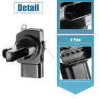 Mass Airflow Sensor for Honda Accord (2008-2012) 5 Pins Black