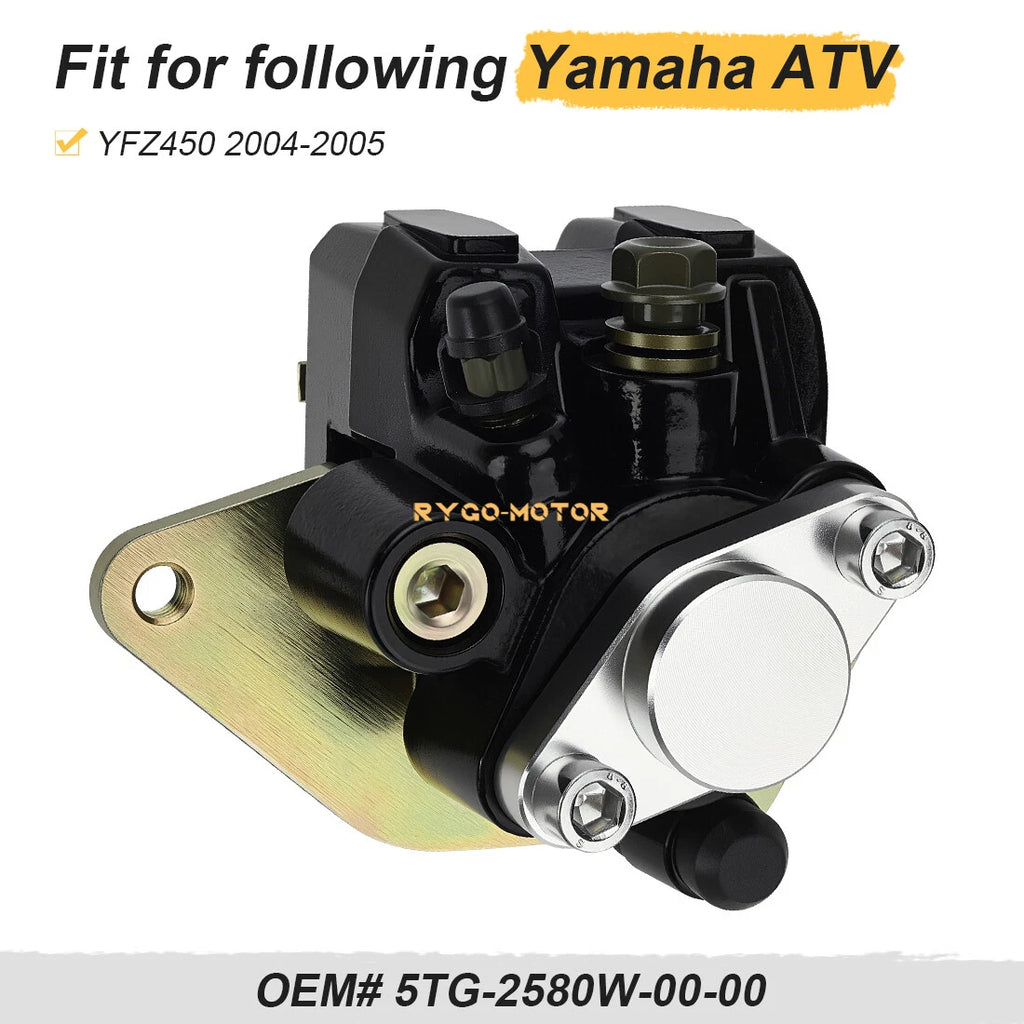 Rear Brake Caliper & Pads for Yamaha ATV YFZ450 (2004–2005) 5TG-2580W-00-00