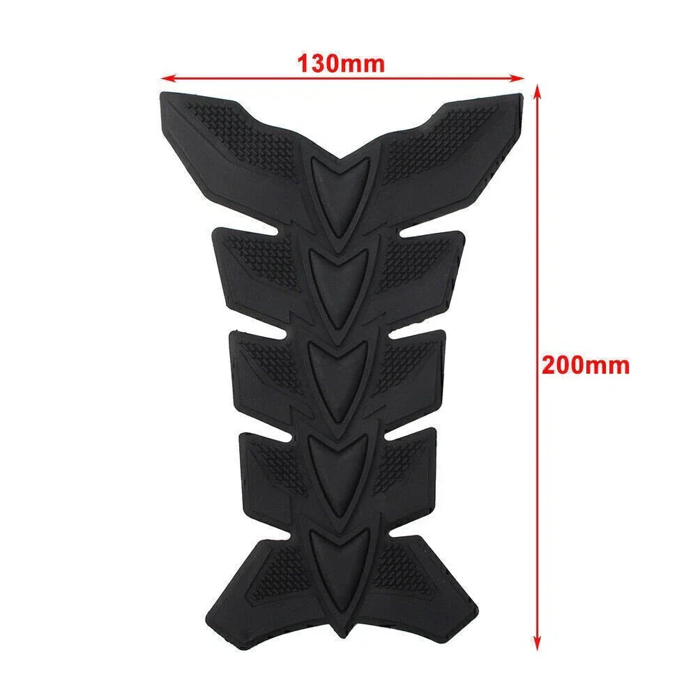 3D Fish Bone Decal Sticker Protector for Motorcycle Gas Fuel Oil Tank Red