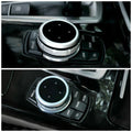 Media Knob Controller Wheel Cover for BMW X1 X3 X5 X6 (2011–2020) Black Silver