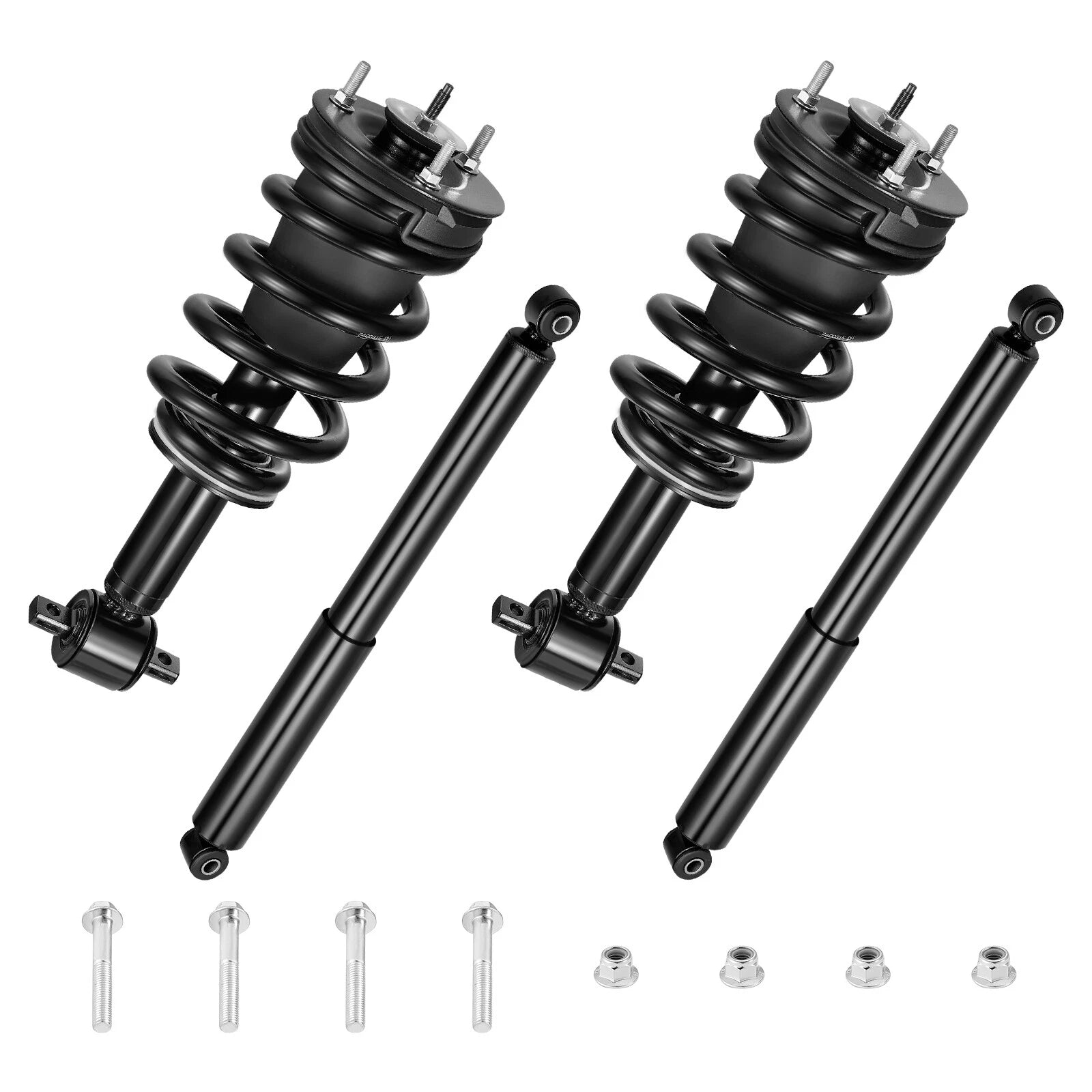 4x4 Front & Rear Struts Shocks for Chevy Silverado Sierra (2014-2018)