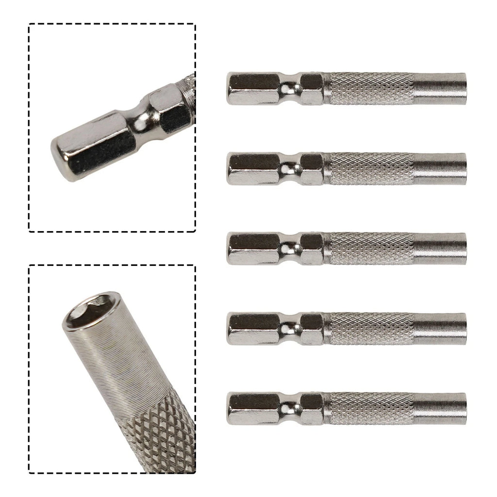 Set of 5 Hex 6.35mm Inserts for Electric Screwdriver (1/4")
